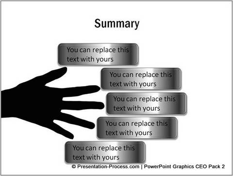 Creative PowerPoint list of Summary 