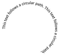 Curved text effect 1 Curved text effect 1