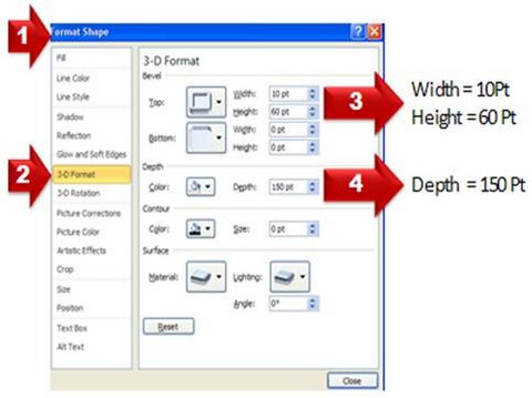 Depth to 3D Cylinder