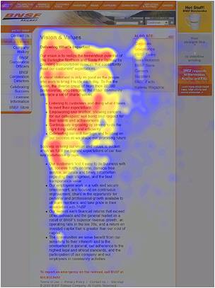 Audience reading pattern