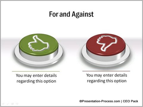 For and Against T Chart from CEO Pack