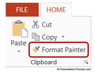 Format Painter in PowerPoint Menu