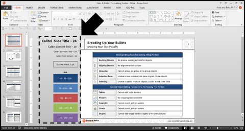 Formatting guides Formatting guides