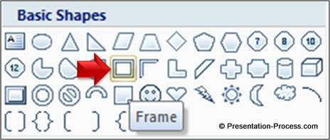 frame-menu-power-point-trick Frame from Autoshapes Menu