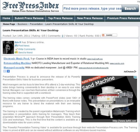 Press Release by Presentation Process> <div class=