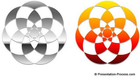 Gradient Presets for Smartart logo