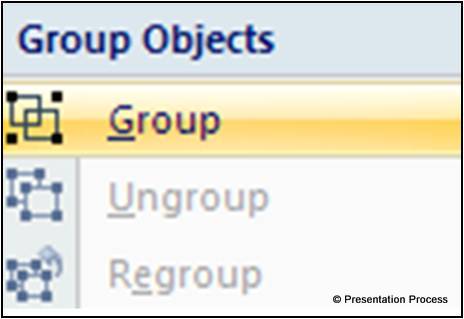 Grouping in PowerPoint