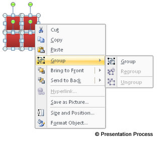 Grouping to duplicate objects