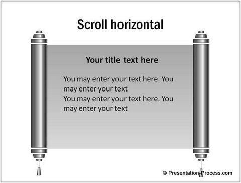 powerpoint scrolling text