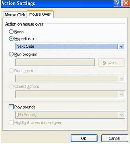 Hyperlink for Animation Effect Hyperlink for Animation Effect