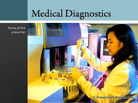 Rearch diagnostic PowerPoint title slide template Rearch diagnostic PowerPoint title slide template