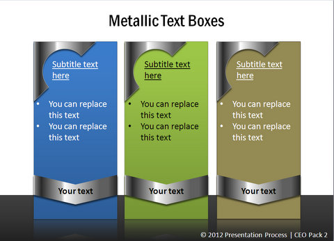 Metallic Text Boxes from CEO pack 2
