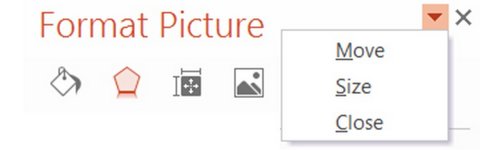Move Format Picture Pane