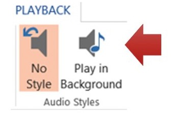 Music in Background option Music in Background option