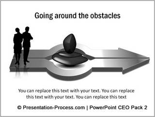 Working around obstacles template PowerPoint CEO pack 2