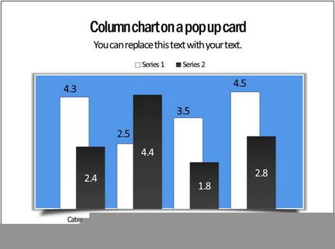 Overlapping Column Chart in PowerPoint Overlapping Column Chart in PowerPoint