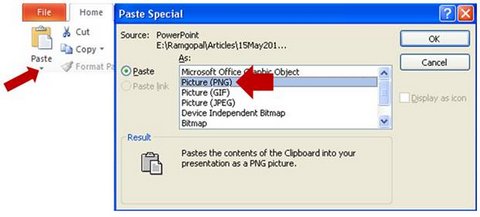 Cut and Paste Option