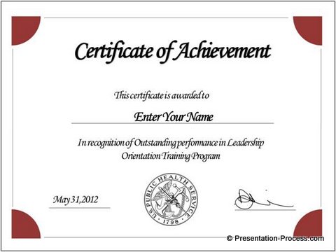 create a certificate template