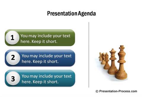 PowerPoint agenda design elements