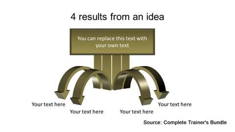 3D Arrows Cause Effect PowerPoint DIagram