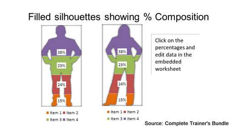 PowerPoint Percentage Comparison Charts