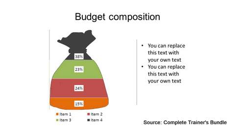 PowerPoint Data Chart Budget Infographic