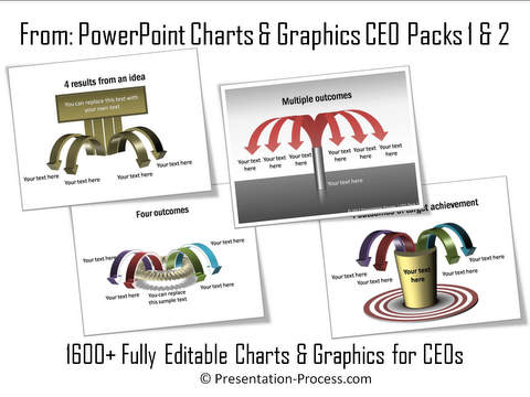 PowerPoint Diverging Arrows CEO Pack 2