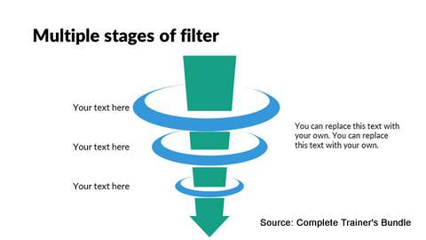 PowerPoint Flat Design Funnel