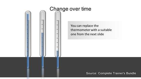 PowerPoint Thermometer Infographic
