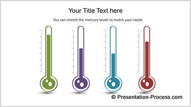 Powerpoint Thermometer Infographic