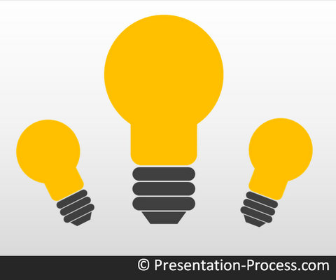 PowerPoint Bulb Diagram tutorial
