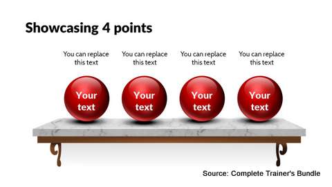 PowerPoint List 3D Spheres