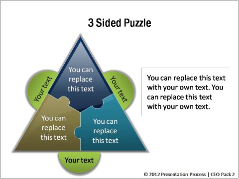 3 Sided PowerPoint Puzzles