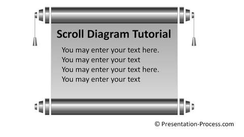 PowerPoint Scroll to use as Background for  Text