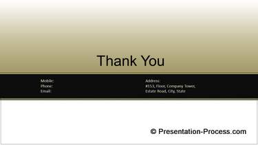 Thank You with Address