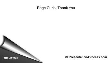 Silver PowerPoint Page Curls