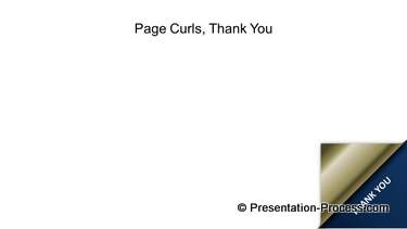 Gold PowerPoint Page Curls
