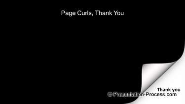 Black Page Curl for End Slide