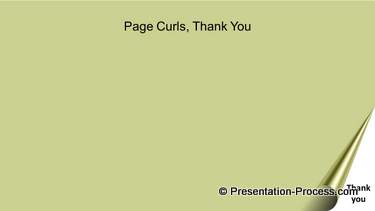 PowerPoint Page Curl Last Slide