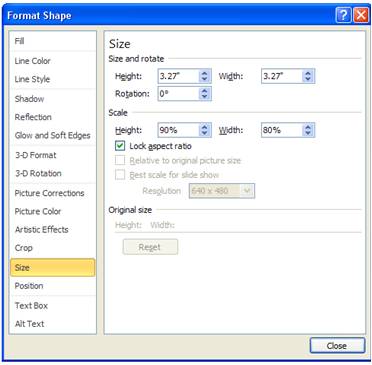 PowerPoint Tutorial Adjust Size