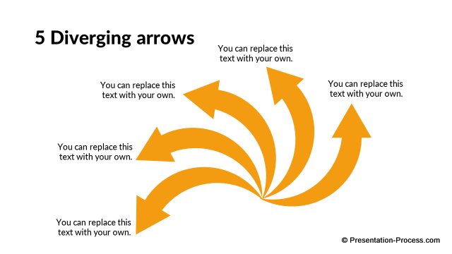 5 Diverging Arrows