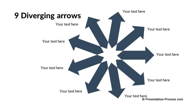 9 Diverging Arrows