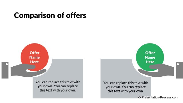 Comparison Templates in Flat Design