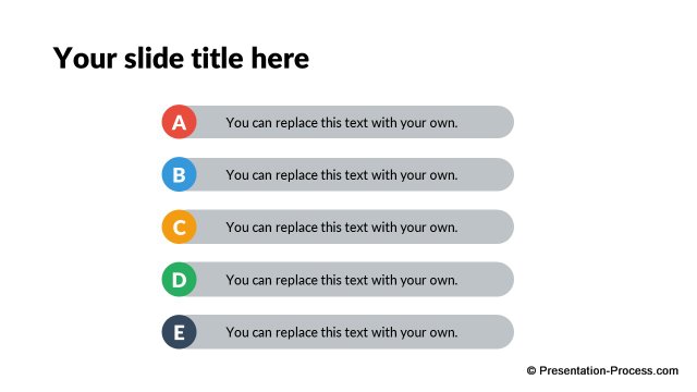 Numbered List in Flat Design Pack