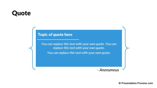 Quote template