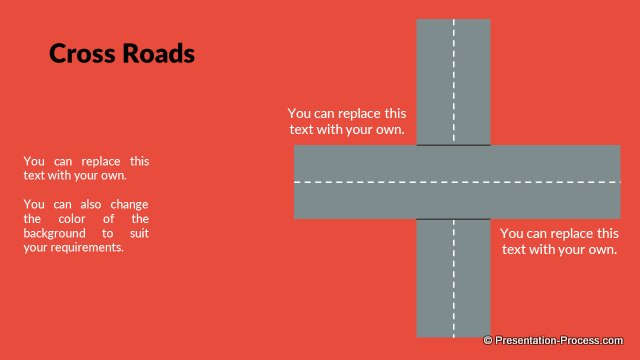 PowerPoint Flat design roadmap templates
