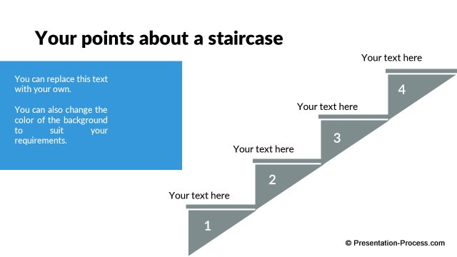 PowerPoint staircase