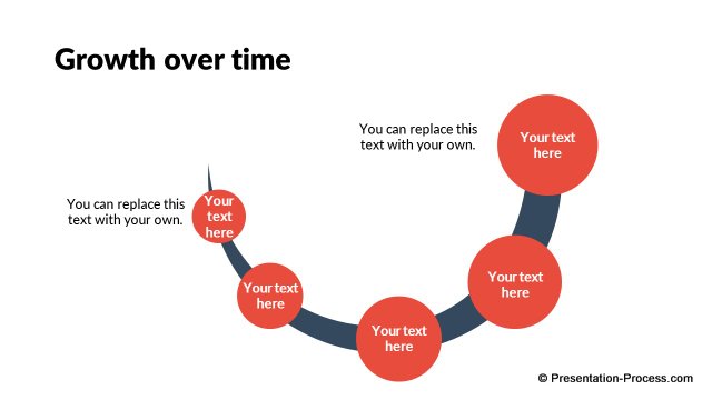 Flat deisgn Timeline in PowerPoint