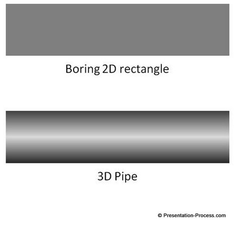 Rectangle to Pipe with 3D Gradients