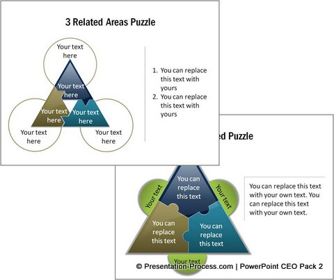 powerpoint puzzle diagrams from ceo pack 2